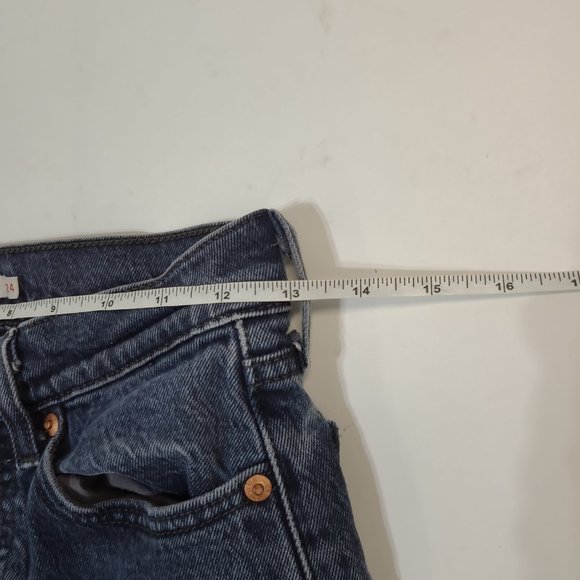 Levi's Wedgie Women's Jeans Dark Washed - Size 24 - Picture 3 of 5